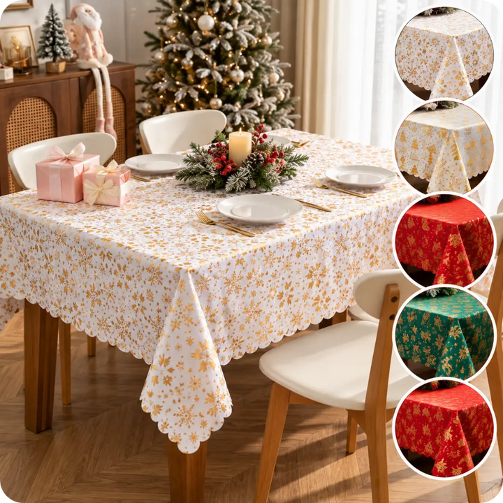 Navidad en Casa™ – Mantel Navideño 140 × 220 cm | Tela de poliéster