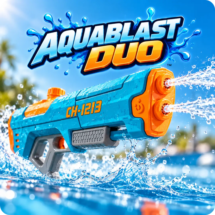 AQUABLAST DUO™ 💦 ¡DOS CHORROS, EL DOBLE DE DIVERSIÓN!