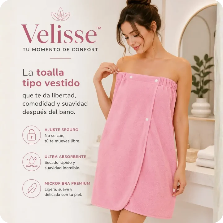 ¡DESPUÉS DE PROBAR VELISSE™, NO VOLVERÁS A USAR UNA TOALLA TRADICIONAL! 💗