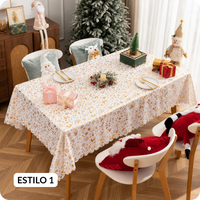 Navidad en Casa™ – Mantel Navideño 140 × 220 cm | Tela de poliéster