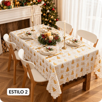 Navidad en Casa™ – Mantel Navideño 140 × 220 cm | Tela de poliéster