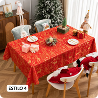 Navidad en Casa™ – Mantel Navideño 140 × 220 cm | Tela de poliéster