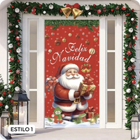 🎄 NAVIPUERTA™  Funda Navideña Ultra HD para Puertas